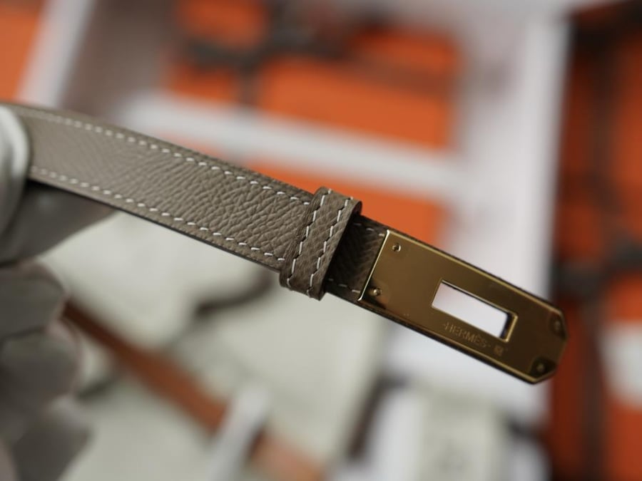 Kelly leather belt