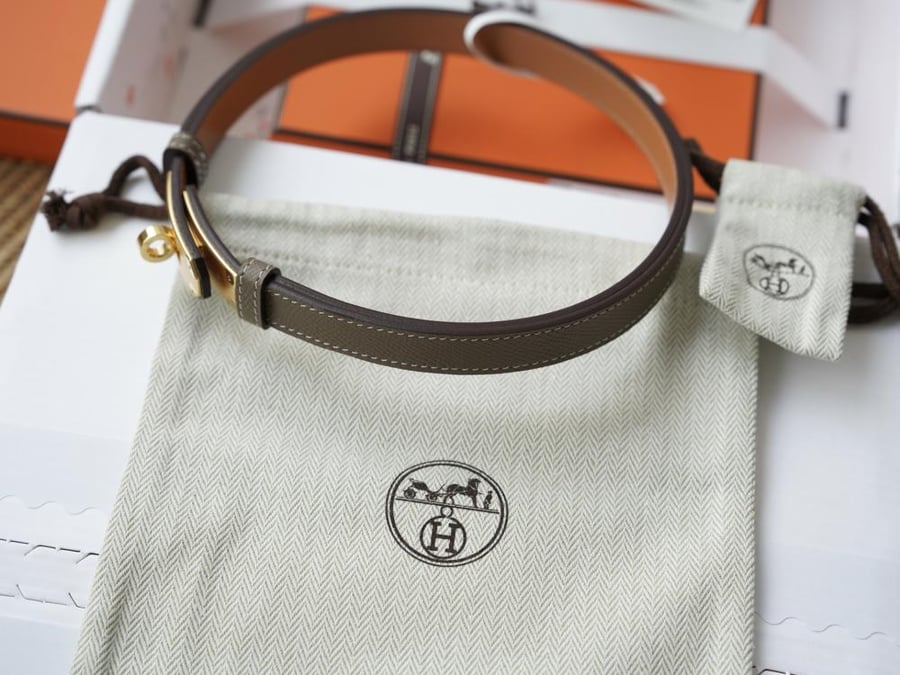 Kelly leather belt