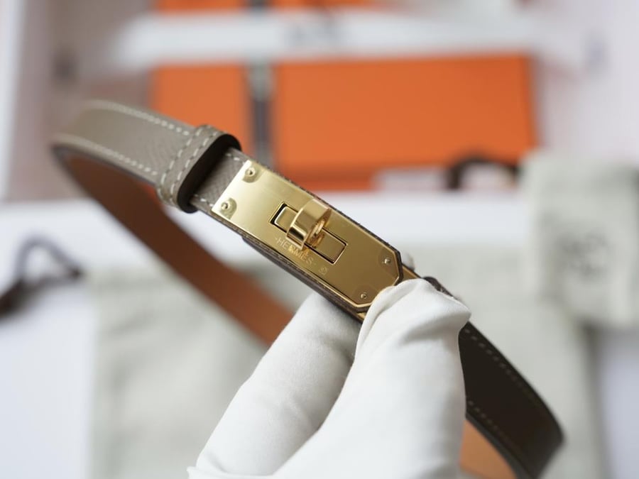 Kelly leather belt
