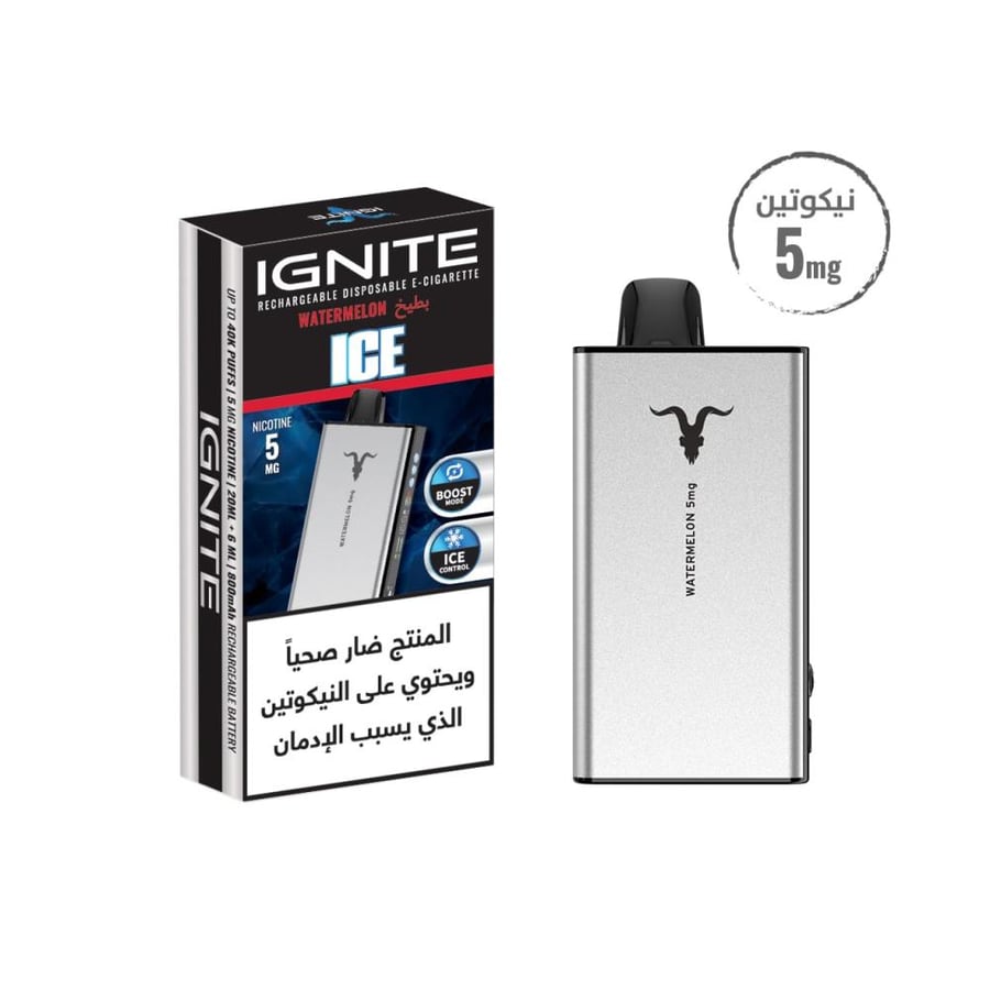 اجنايت 40000 موش بتركيز 20 و 50 نيكوتين | Ignite 40K Puffs