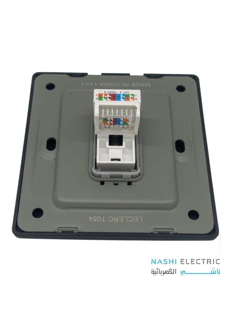 فيش شبكة CAT6 لوكلير اسود LECLERC سموث