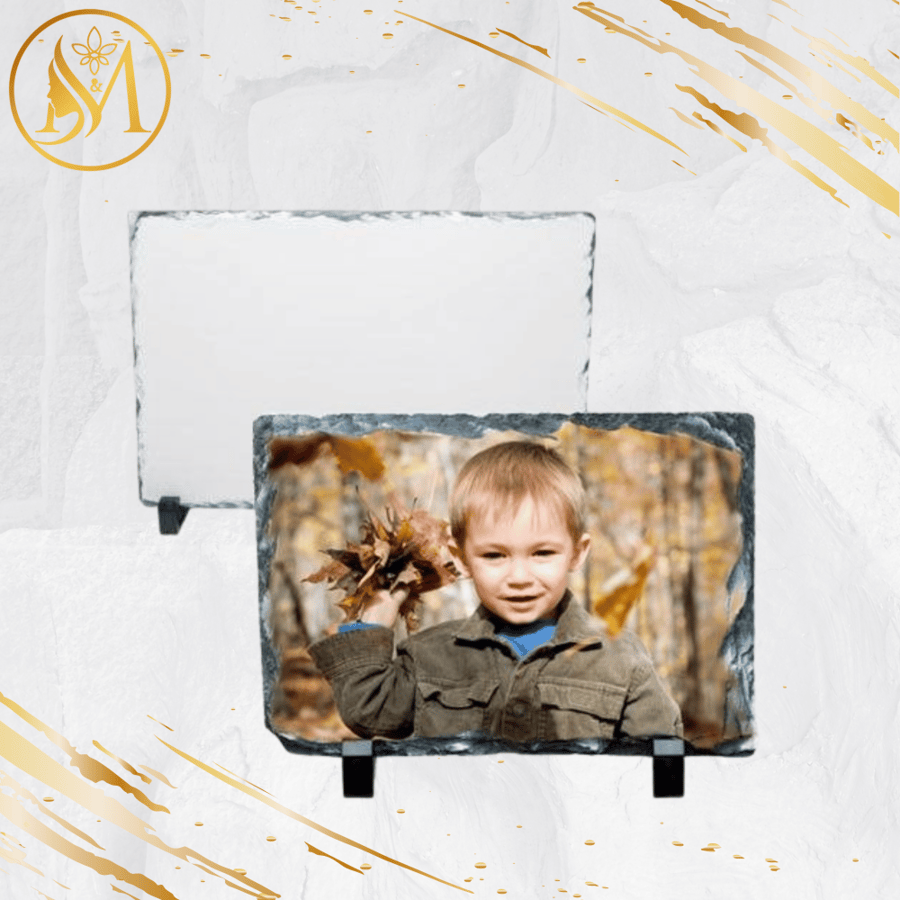 Printing photos on rocky stone