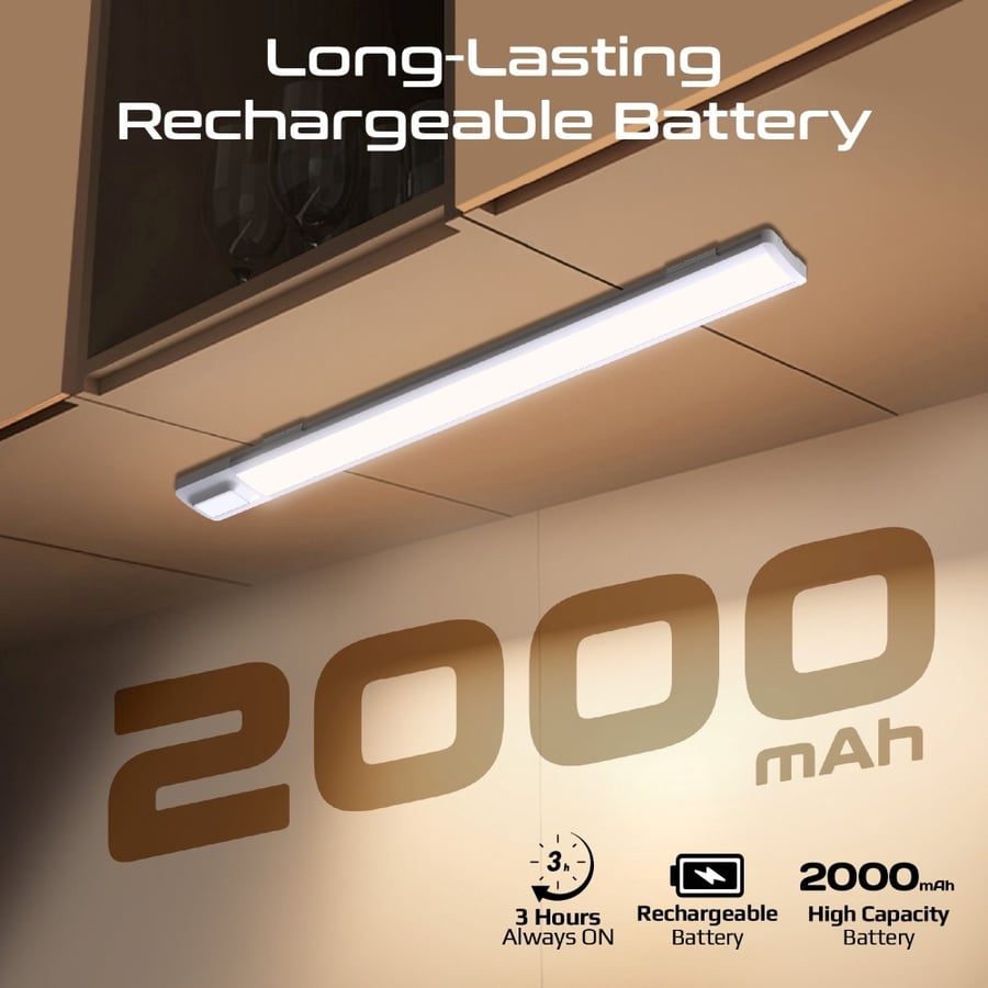 بروميت لوحة إضاءة LED ذكية بمستشعر حركة وشحن USB-C مقاس 40 سم - Lumia-40