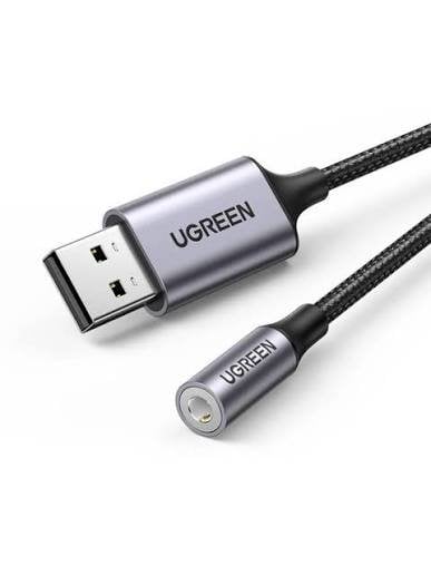 يوجرين محول صوت USB-A إلى 3.5 مم CM477