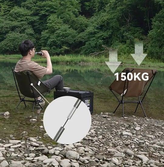 Portable Folding Travel Chair - Olive Green