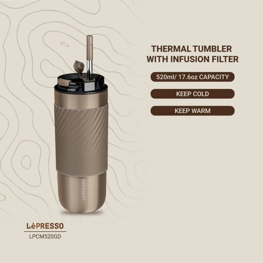 ليبرسو كوب قهوة حراري لون ذهبي - LPCM20GD