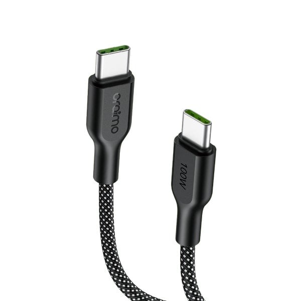 اورايمو كابل شحن ونقل بيانات-BraidLine USB-C بقدرة 100 واط وطول 1 متر