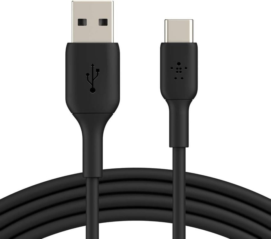 بيلكن سلك شحن سريع تايب سي الى يو اس بي ايه طول 2 متر اسود-belkin-cab001bt2mbk