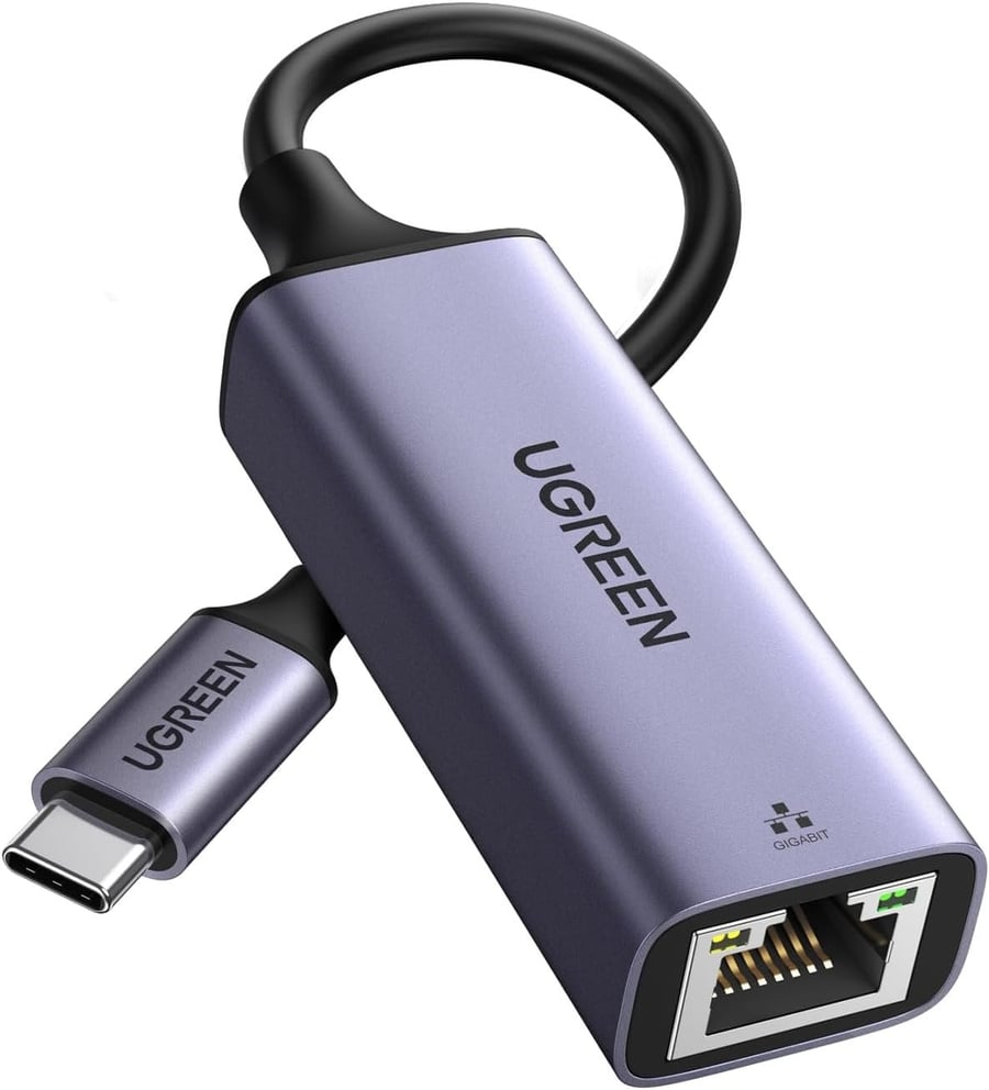محول UGREEN CM199 من USB-C إلى RJ45 يدعم شبكات Gigabit حتى 1000Mbps