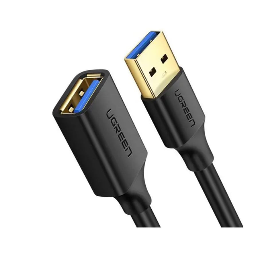 يوجرين كابل تمديد USB-A ذكر إلى USB-A أنثى بطول 5 متر اسود - 90722