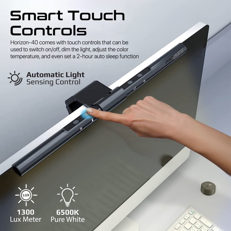 بروميت مصباح شاشة LED LumiBar مع وحدة تحكم لاسلكية-Horizon-40