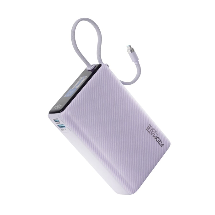 بروميت باور بانك بسعة 20,000 مللي أمبير وقوة 35 واط مع كابل USB-C مدمج Titan-35W
