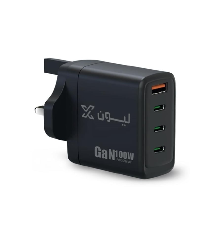 ليون اكس شاحن جداري 4 منافذ 100 واط - LX100W