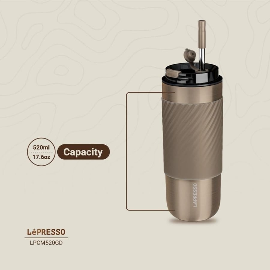 ليبرسو كوب قهوة حراري لون ذهبي - LPCM20GD