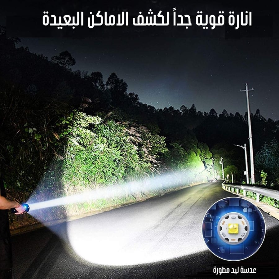 كشاف يدوي قوي من موجود بديل فينكس كشاف ليد للرحلات البرية والمهمات الخ