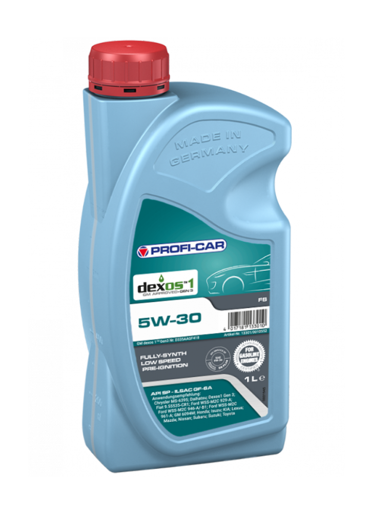 PROFI-CAR | زيت محرك 5W30 تخليقي بالكامل, PROFI-CAR FS dexos™1 بروفي كار, API SP