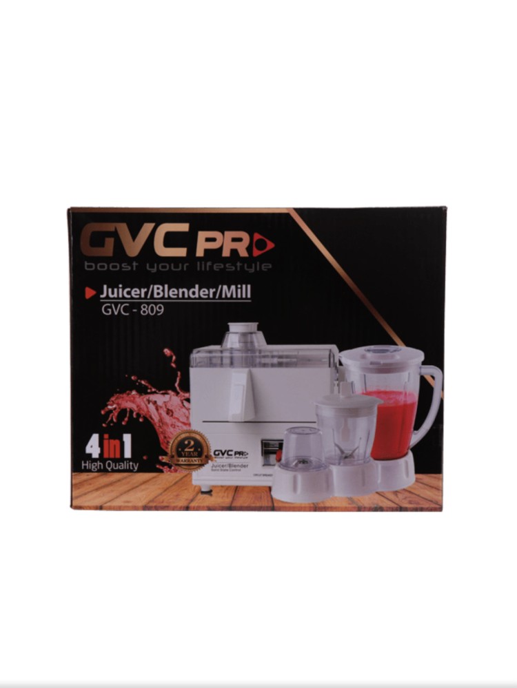جي في سي برو عصارة و خلاط متعدد 4في1 ، 400 واط GVC - 809