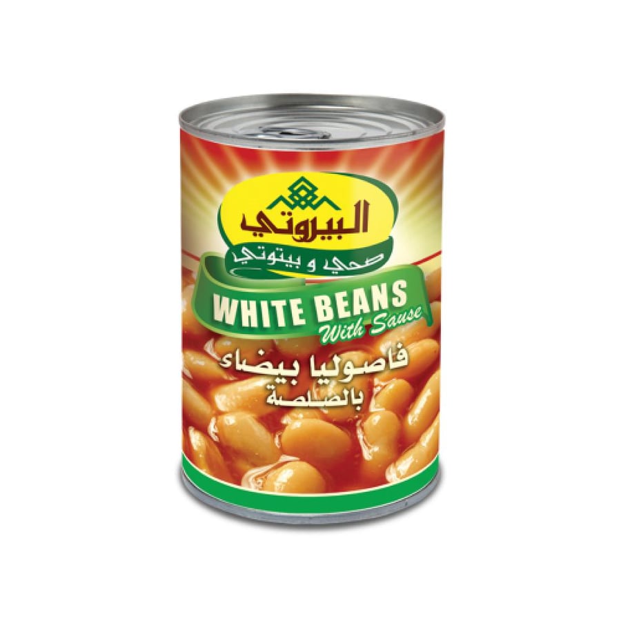 فاصوليا بيضاء بالصلصة