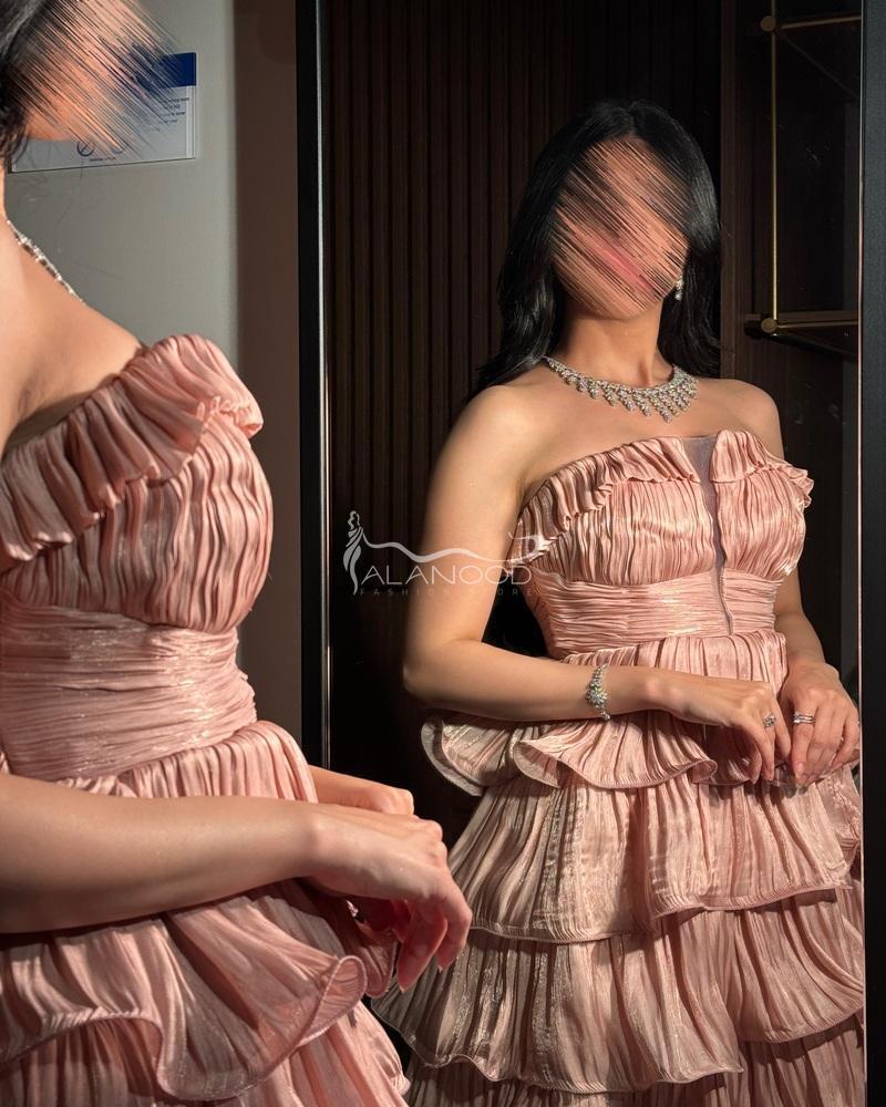 فستان سهرة طبقات مميز