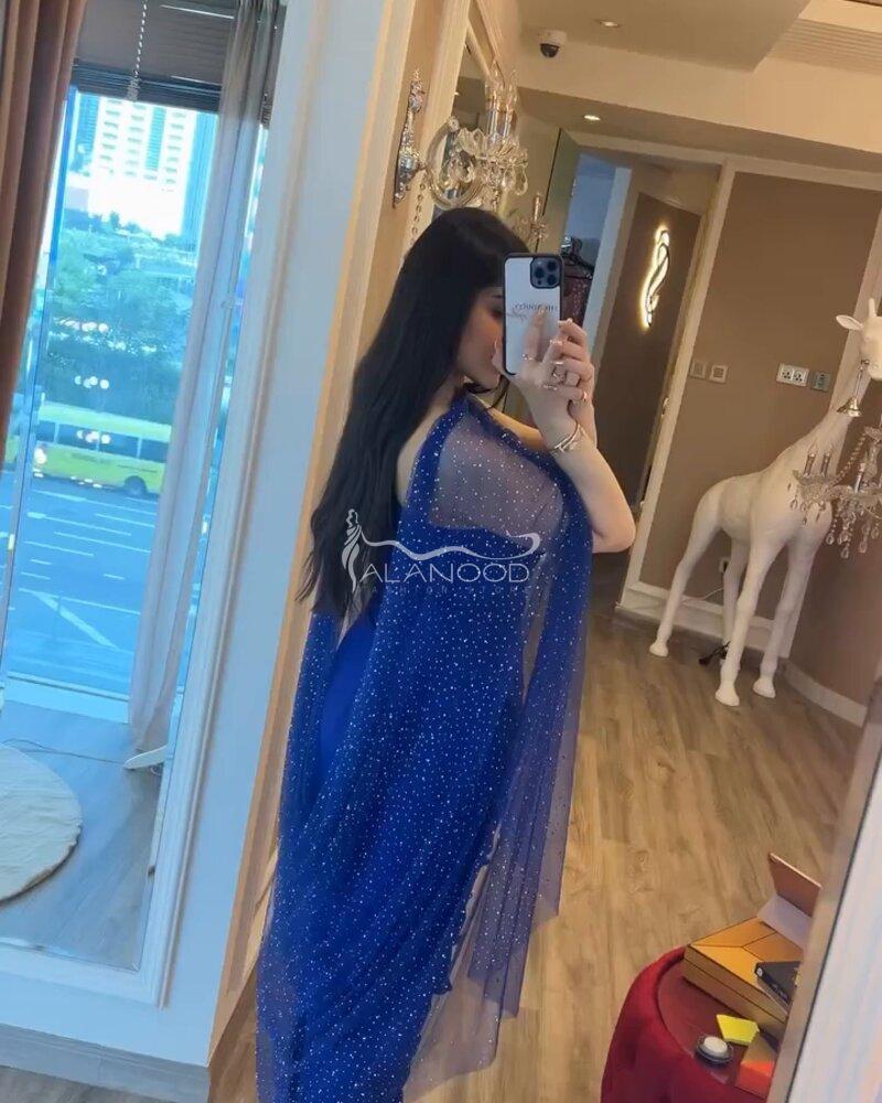 فساتين سهرة ازرق