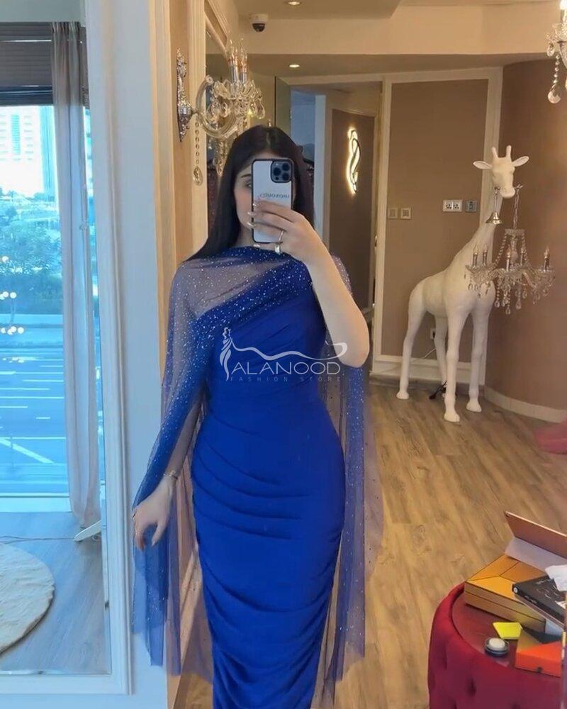 فساتين سهرة ازرق