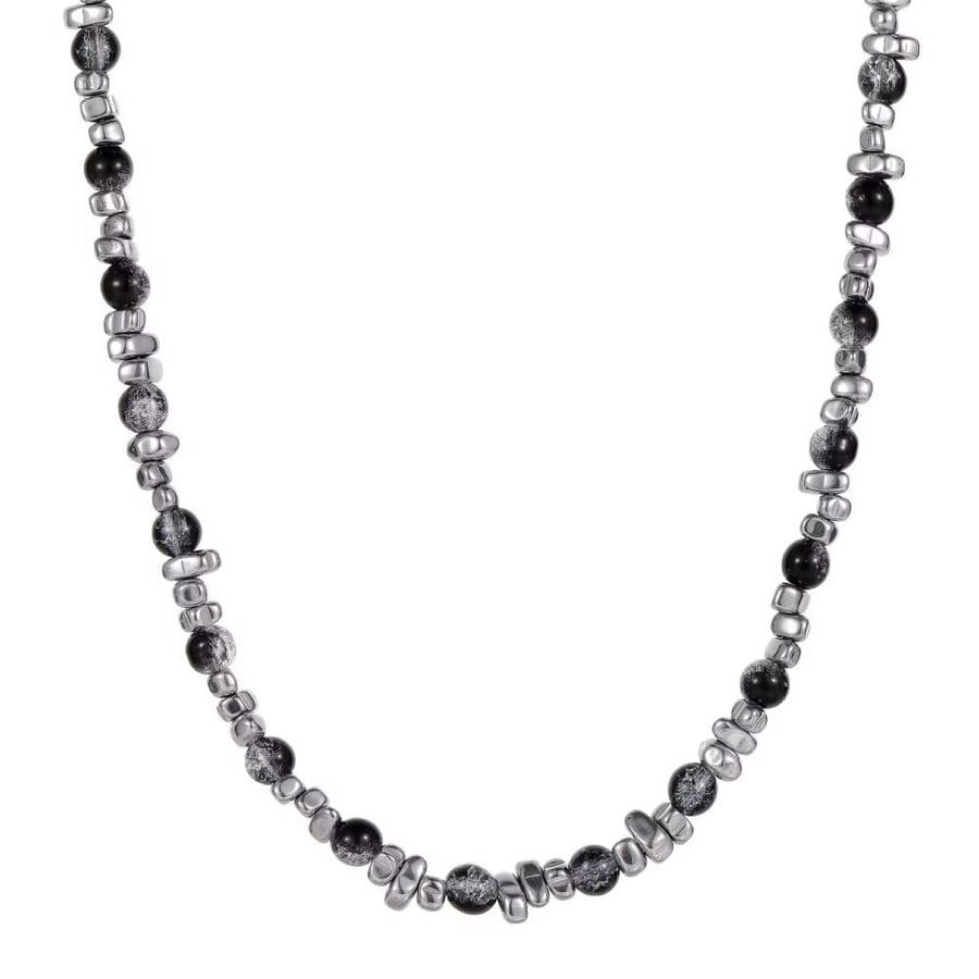 ‏Black Stone Necklace