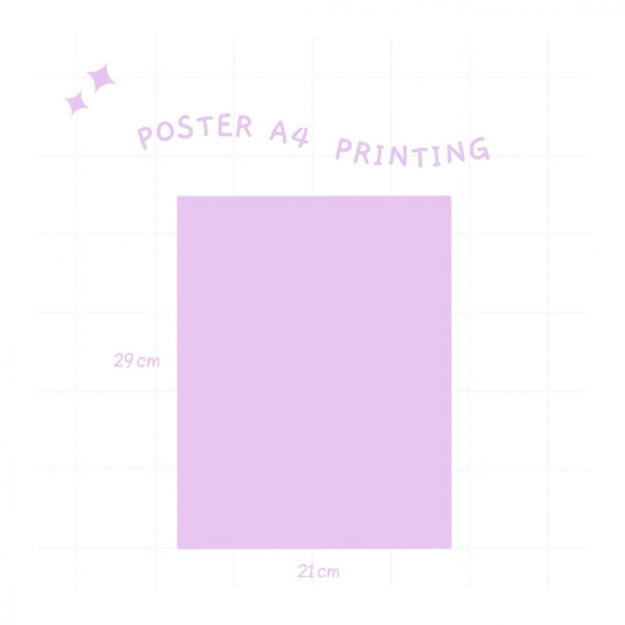 A4 size poster made to order