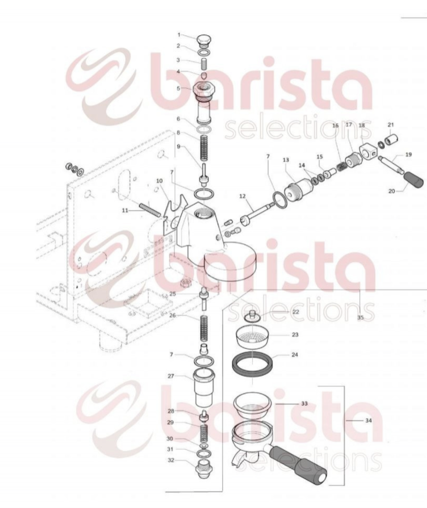 ماشروم رأس مجموعة E61 علوي C229901133 - 2200106