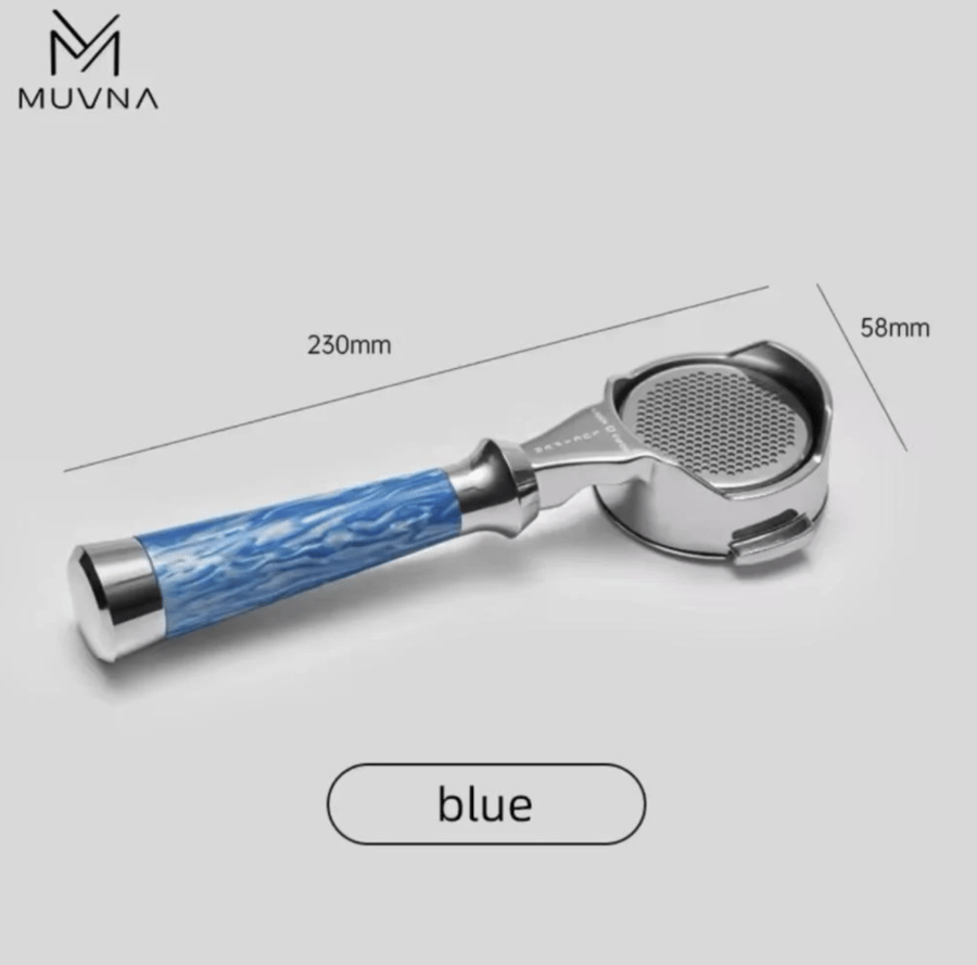 Muvna بورتافلتر مكشوف بمقبض انيق من resin  لمكائن الاسبريسو 58mm