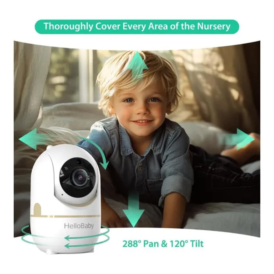 جهاز مراقبة أطفال بالفيديو بشاشة 3.2 بوصة -  HelloBaby HB65