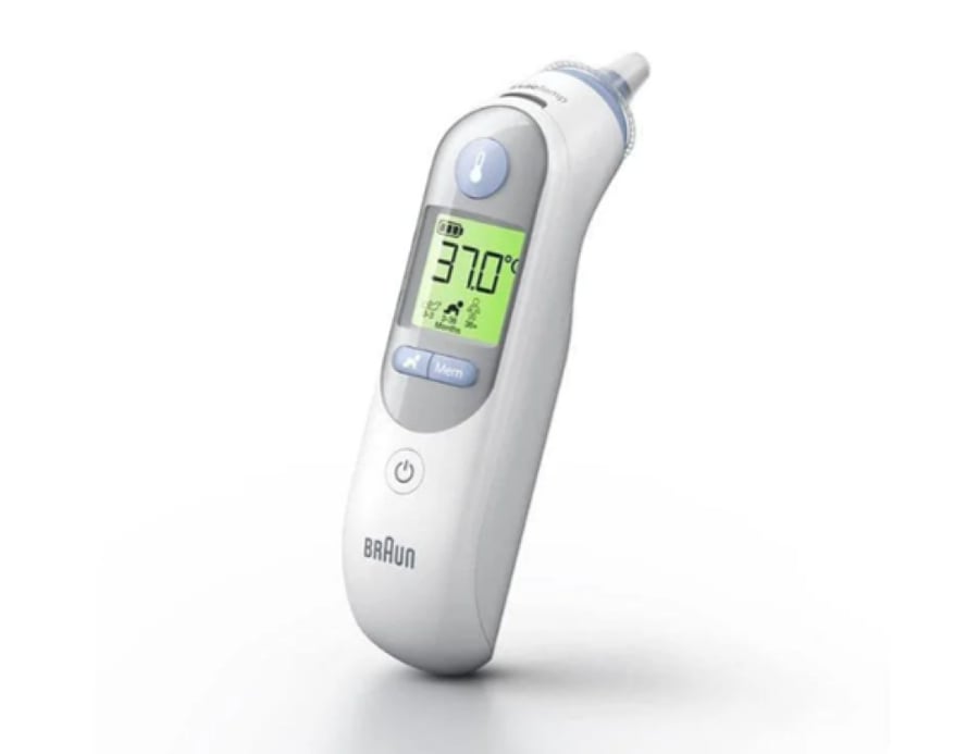 براون IRT6525 ثيرموسكان 7+ ميزان حرارة رقمي للأذن مع ميزة تحديد العمر لدقة أفضل