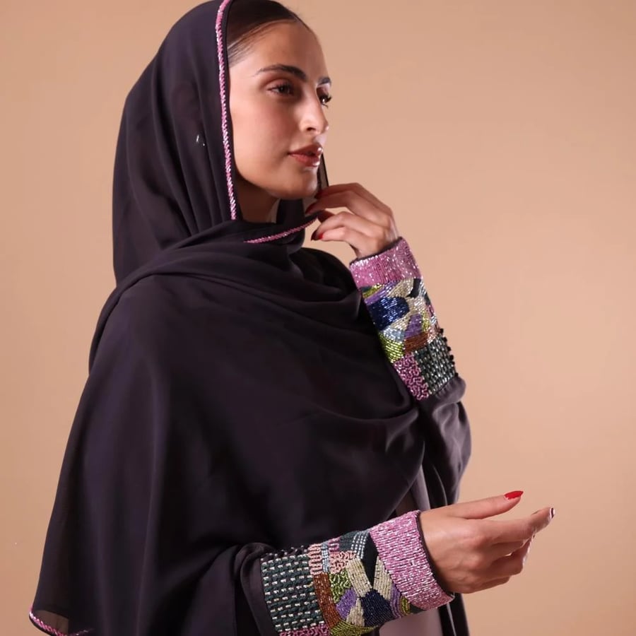 عباية حرير مغسول