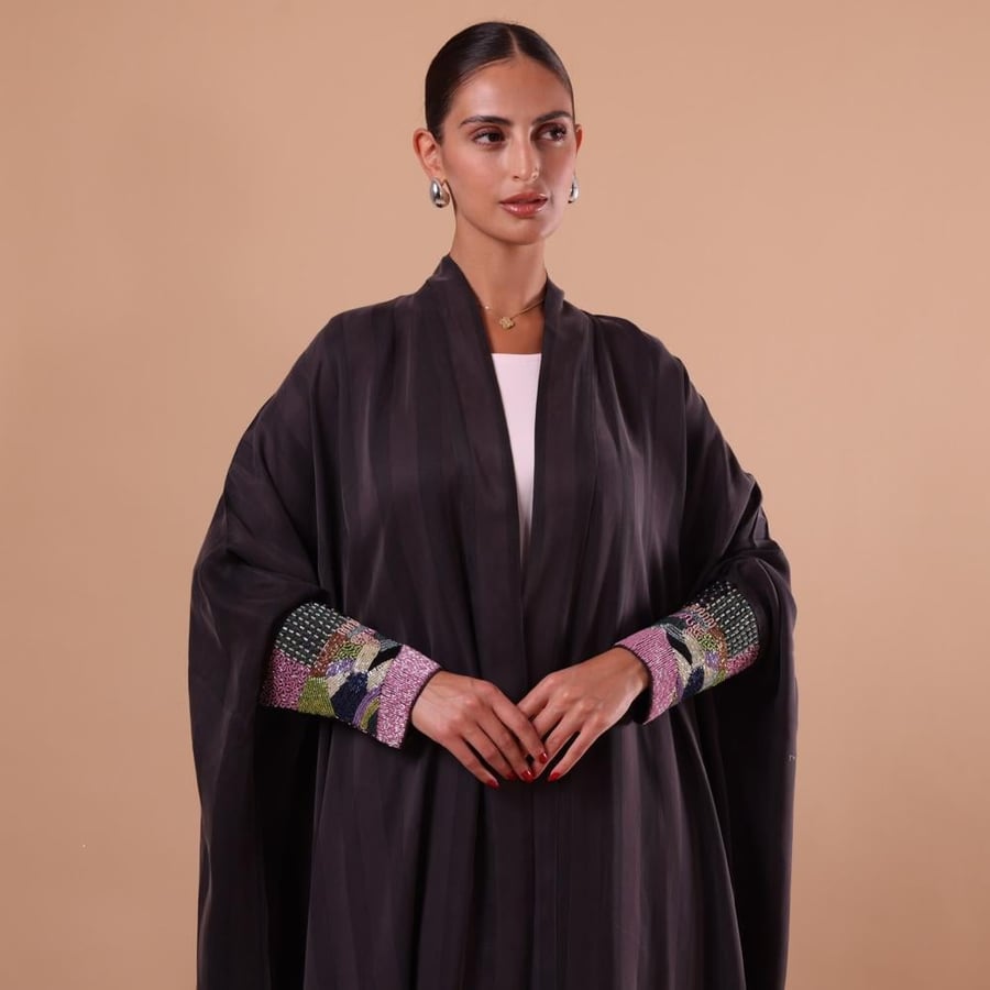 عباية حرير مغسول