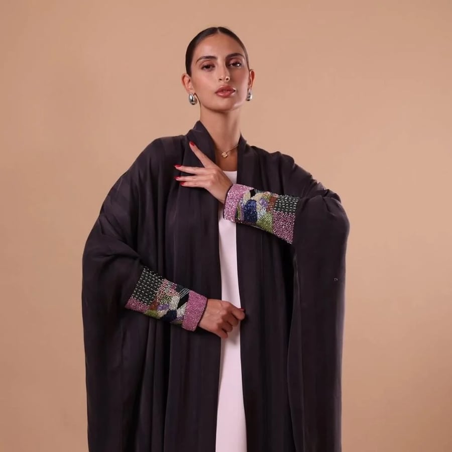 عباية حرير مغسول