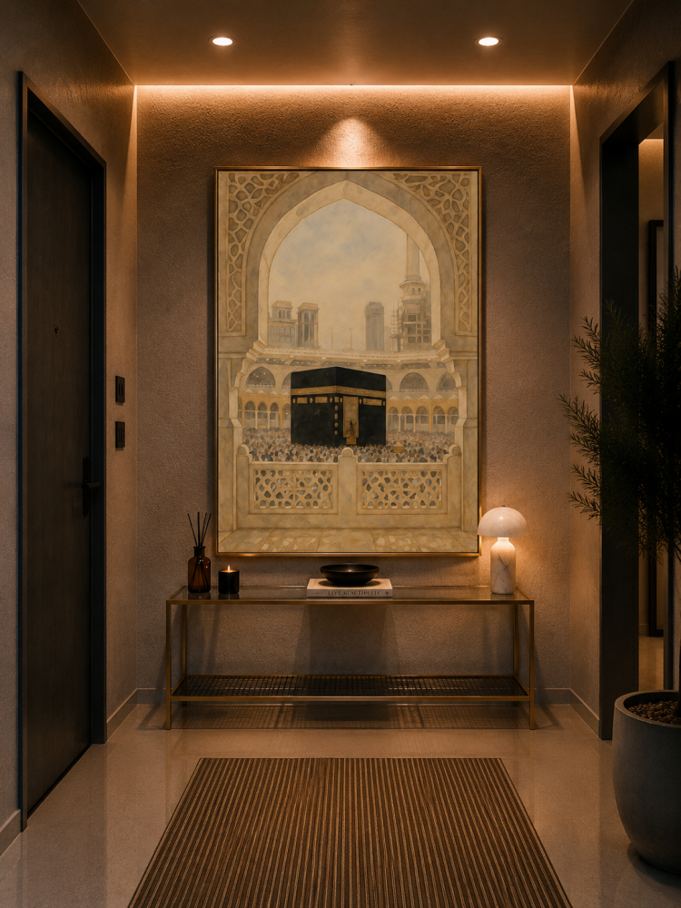 لوحة اسلامية مصنوعة بفن