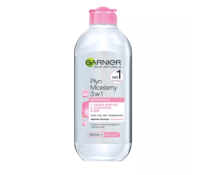 Garnier مزيل مكياج ميسيلار وردي 400 مل