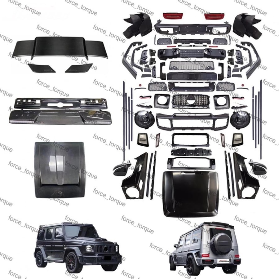 كت تحويل خارجي و داخلي مرسيدس G-class 13-17 الى 2023 G900 Brabus