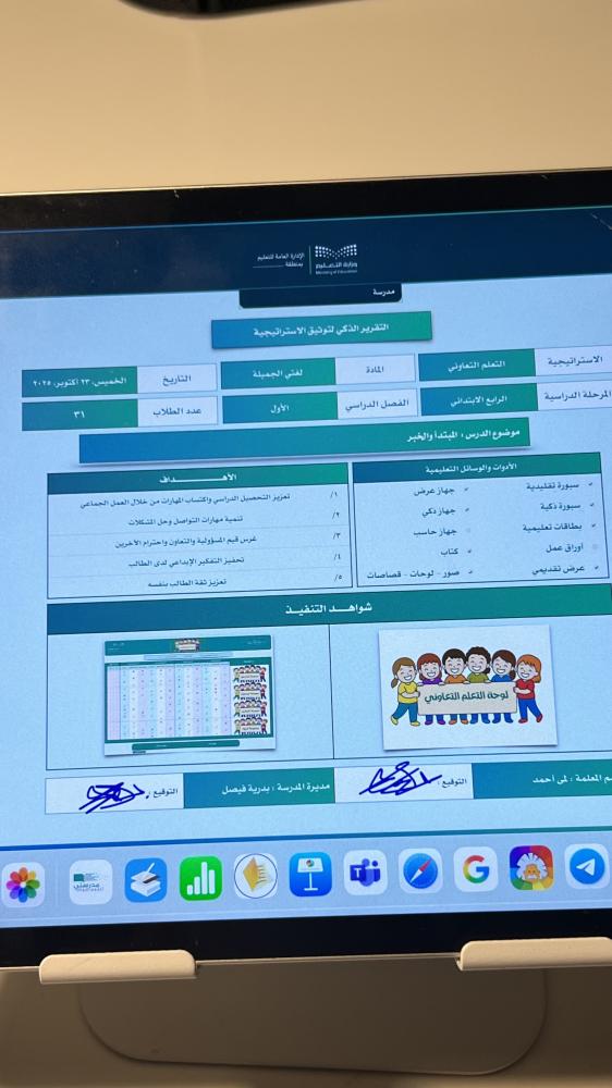The smart report for documenting the strategy