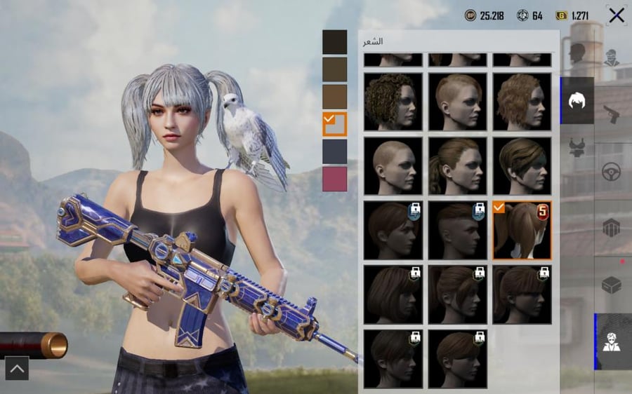 حساب ببجي العالمية LVL 78 مشحون 41 موسم + موسمين الغازي + 14 سلاح + 3 رفقاء + شعر البنت
