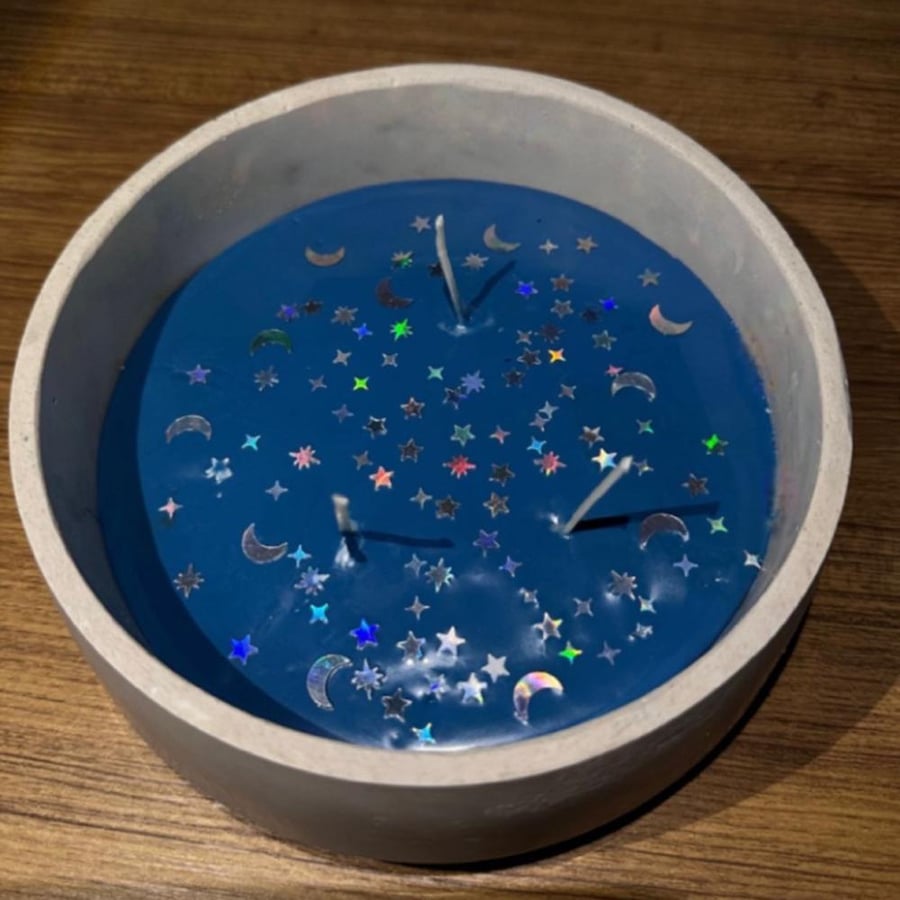 blue candle