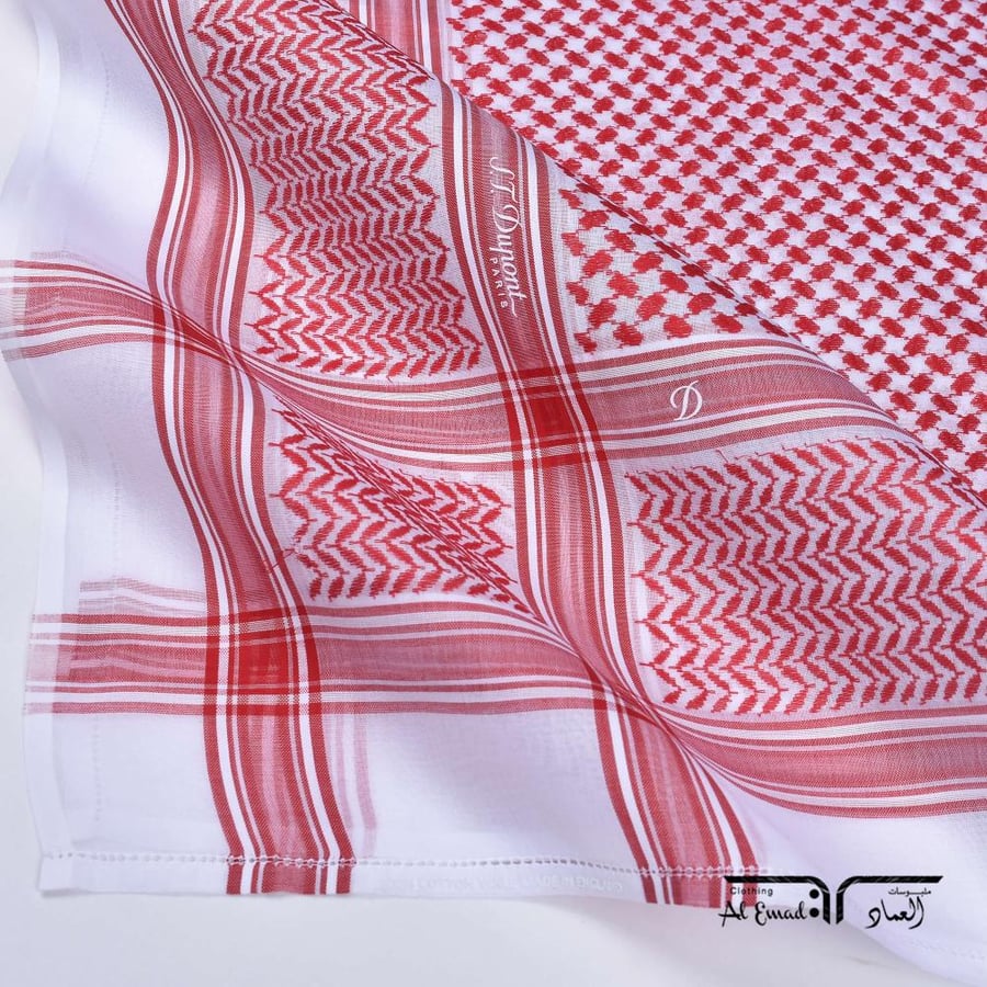 شماغ ديبونت باريس DN -R الأحمر 100% قطن