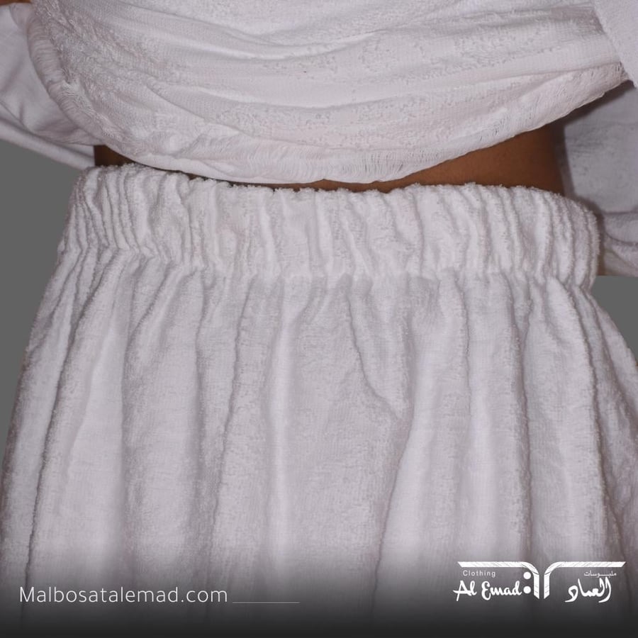 إحرام قطن 100٪ بمطاط فخم ومريح "1100g"
