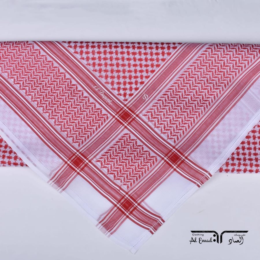 شماغ ديبونت باريس DN -R الأحمر 100% قطن