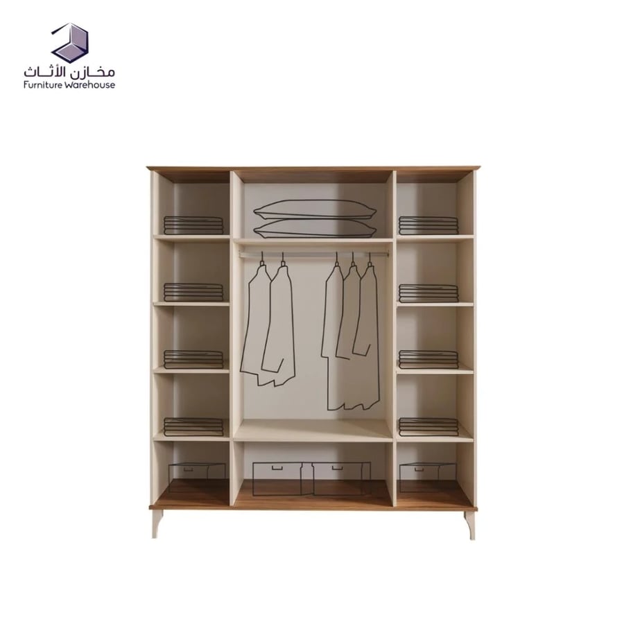 دولاب ملابس 4 أبواب (مجموعة رؤية)