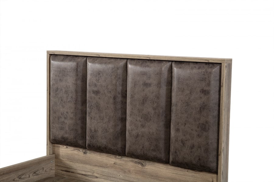 سرير غرفة نوم اطفال خشبي شبابي مفرد 120X200 موزايك