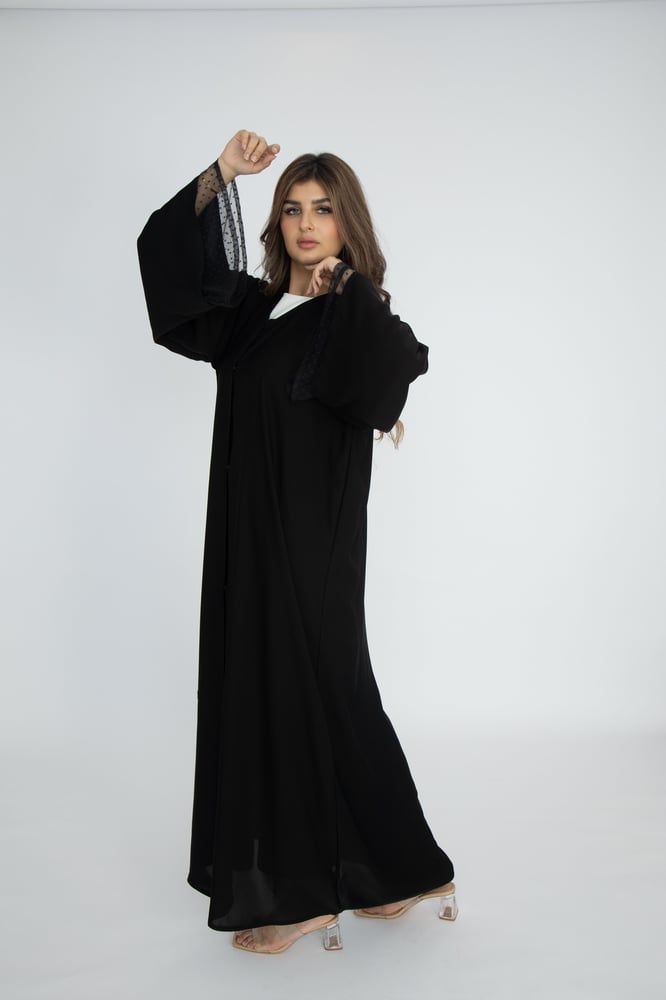 عباية كتف اكمام دنتل-ايف ستايل