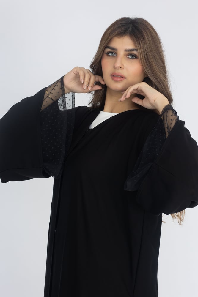 عباية كتف اكمام دنتل-ايف ستايل