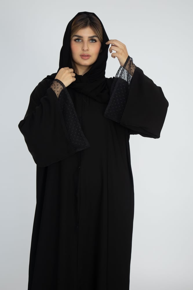 عباية كتف اكمام دنتل-ايف ستايل