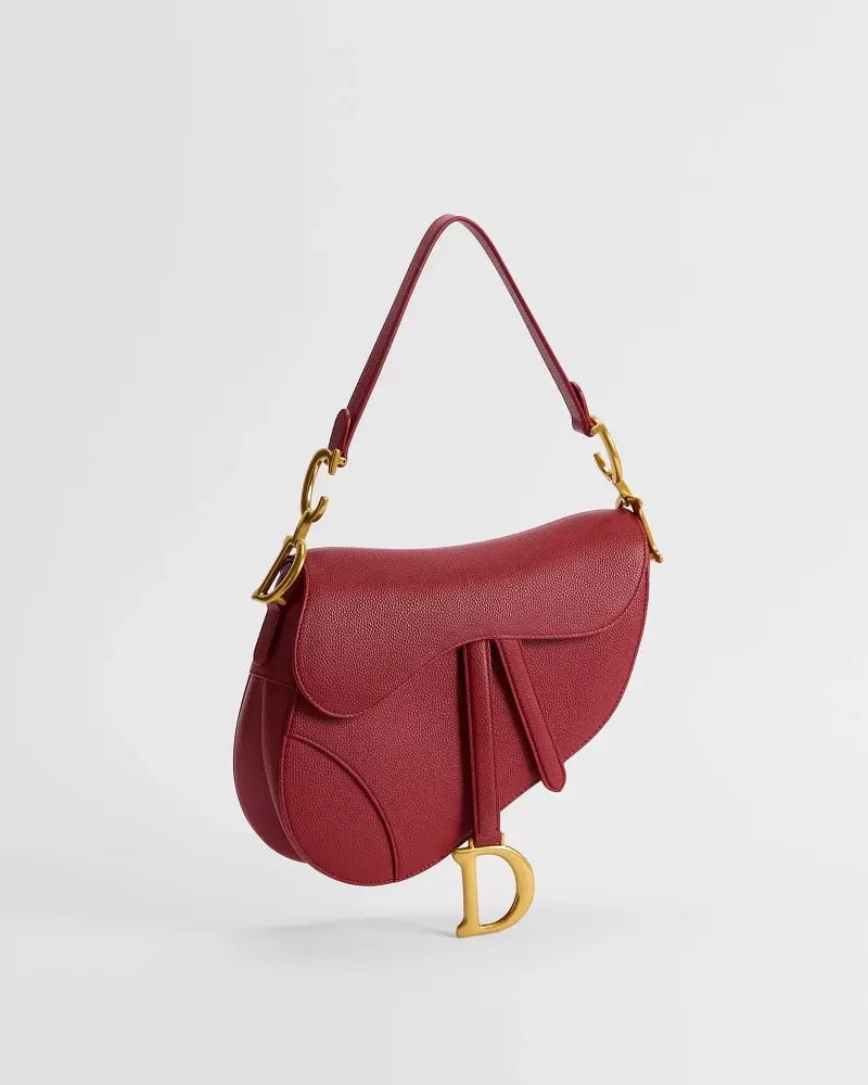 Red Saddle Bag with Strap