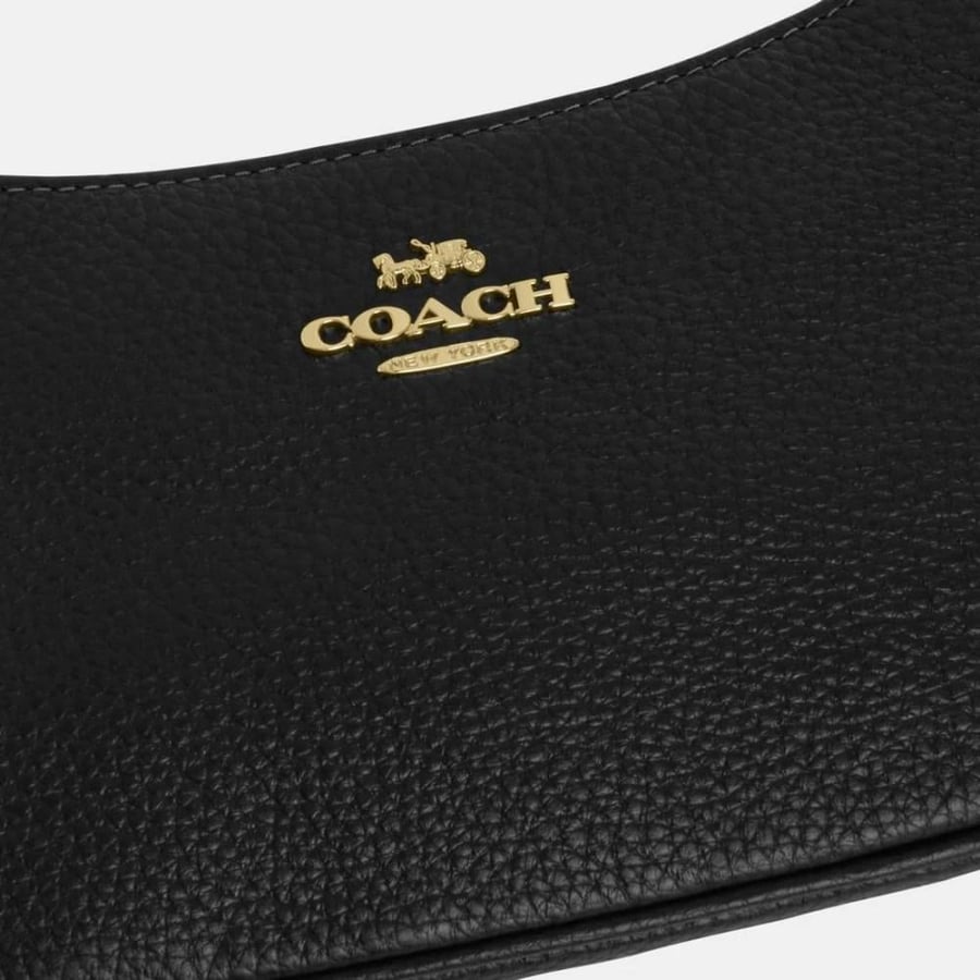 Saint Laurent classic Cassandre chain wallet in grain de poudre leather